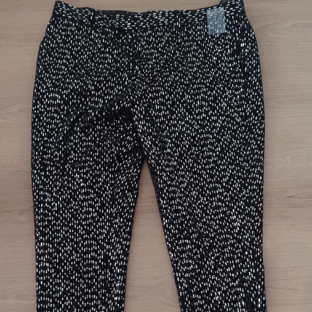 Men's Black Sequined Pants